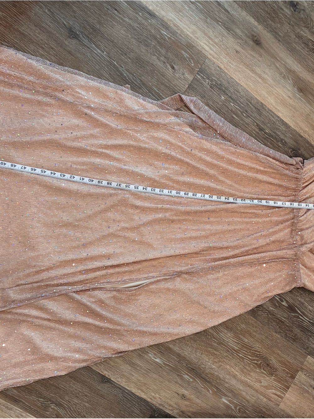 Baltic Born Blush Pink Sparkle Wrap Maxi Dress - Picture 5 of 9